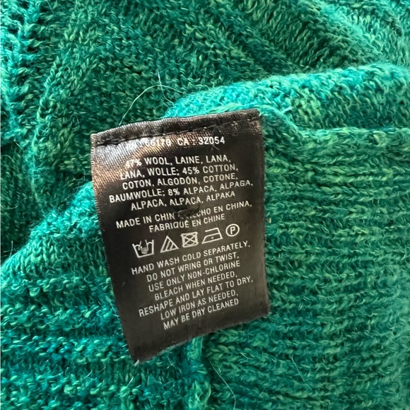 Anthropologie Moth Green Pullover High Low Sweater - Picture 6 of 6